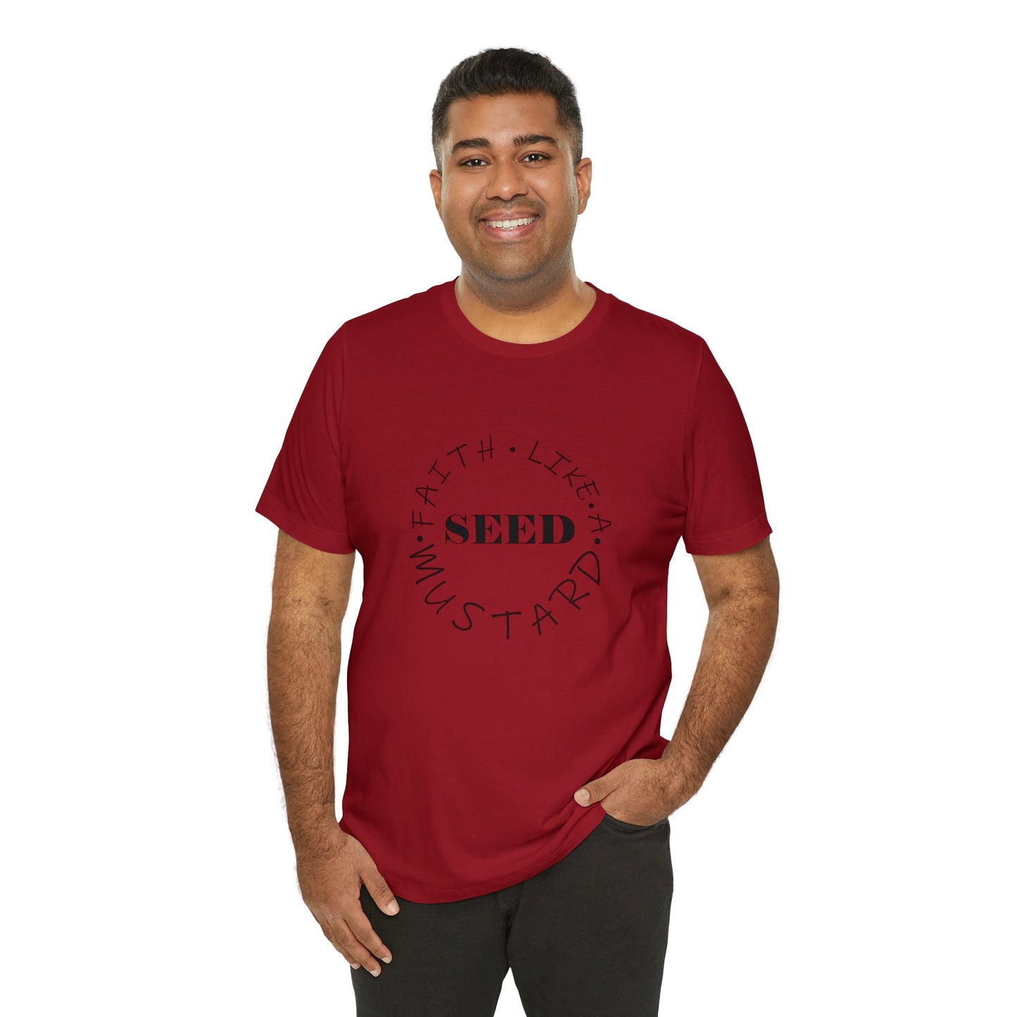 Christian T-Shirt Unisex Short Sleeve Tee Faith Like A Mustard Seed