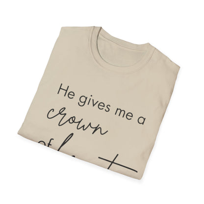 Beauty for Ashes Christian Tee Isaiah 61 Unisex Softstyle T-Shirt