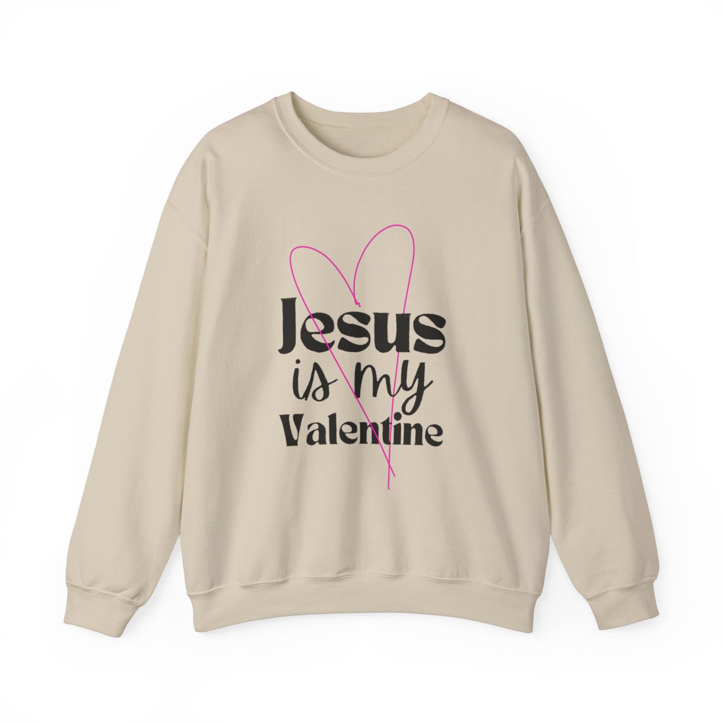 Jesus is My Valentine Unisex Heavy Blend Crewneck Sweatshirt