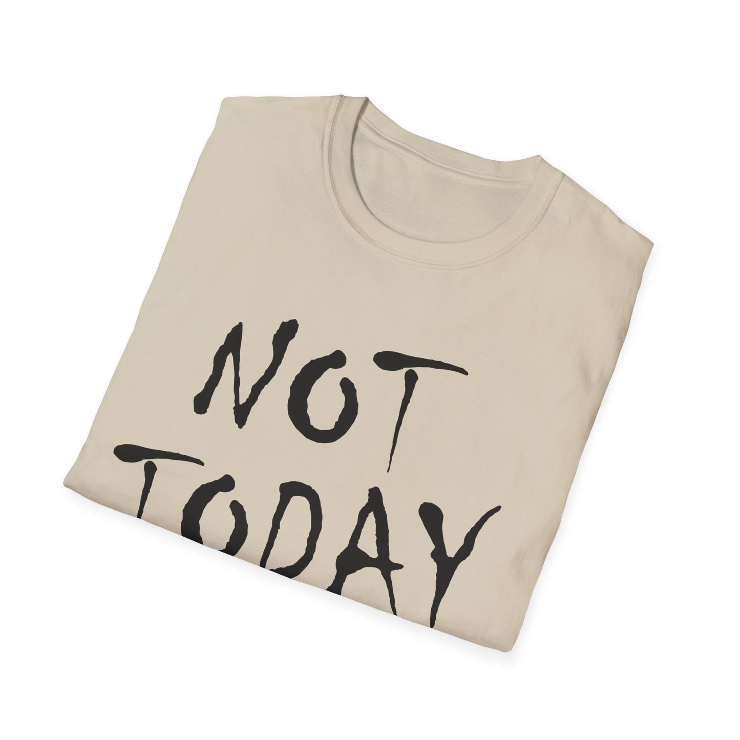 Not Today Satan Christian Tee - Unisex Softstyle T-Shirt