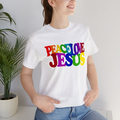 Love Peace Jesus Tee - Christian T-Shirt - Unisex Tee