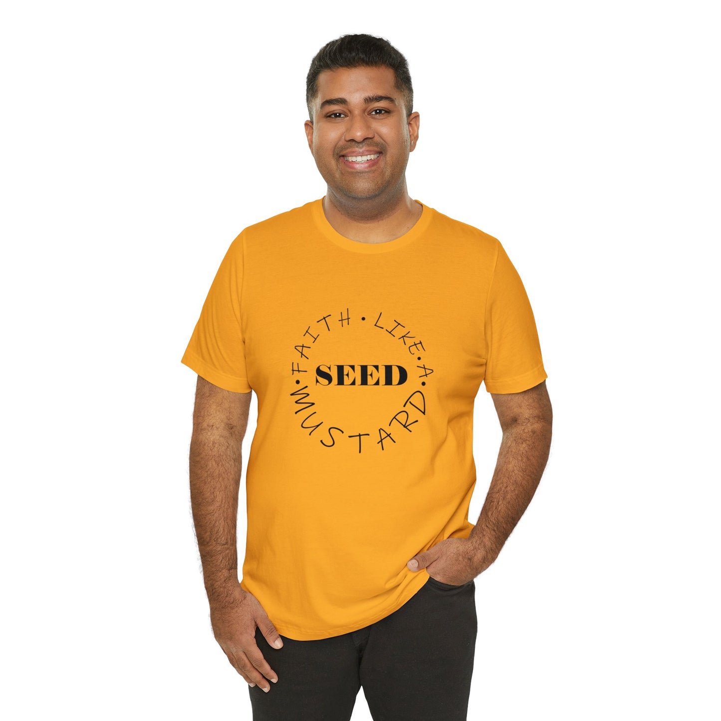 Christian T-Shirt Unisex Short Sleeve Tee Faith Like A Mustard Seed