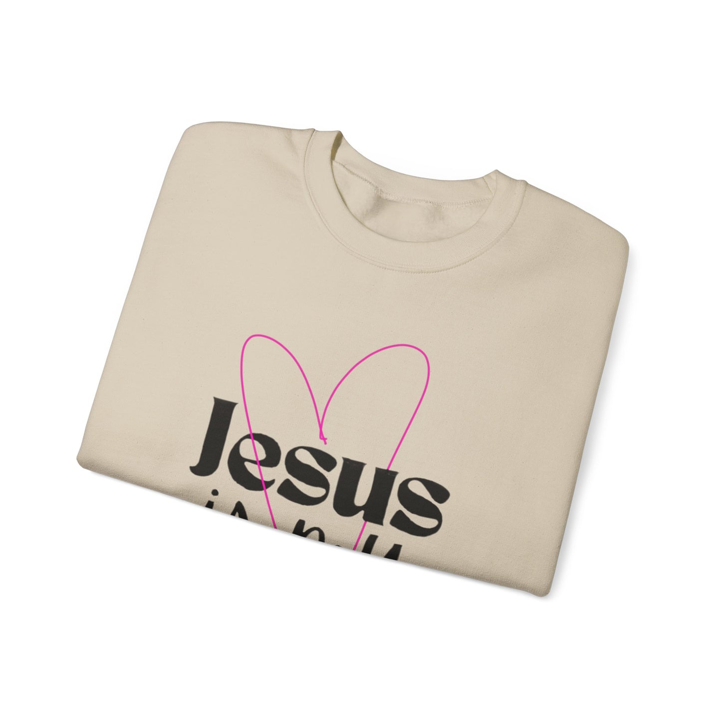 Jesus is My Valentine Unisex Heavy Blend Crewneck Sweatshirt