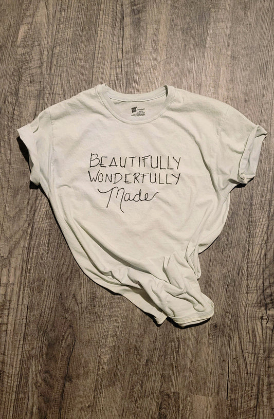 Beautifully Wonderfully Made Mental Health Christian Tee