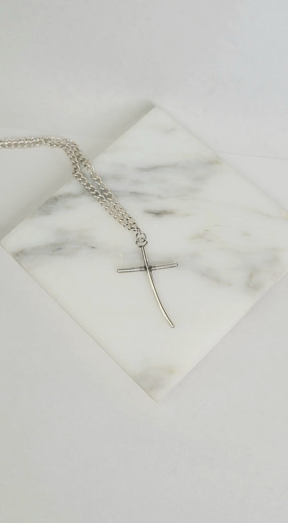 Sterling Silver Cross Necklace