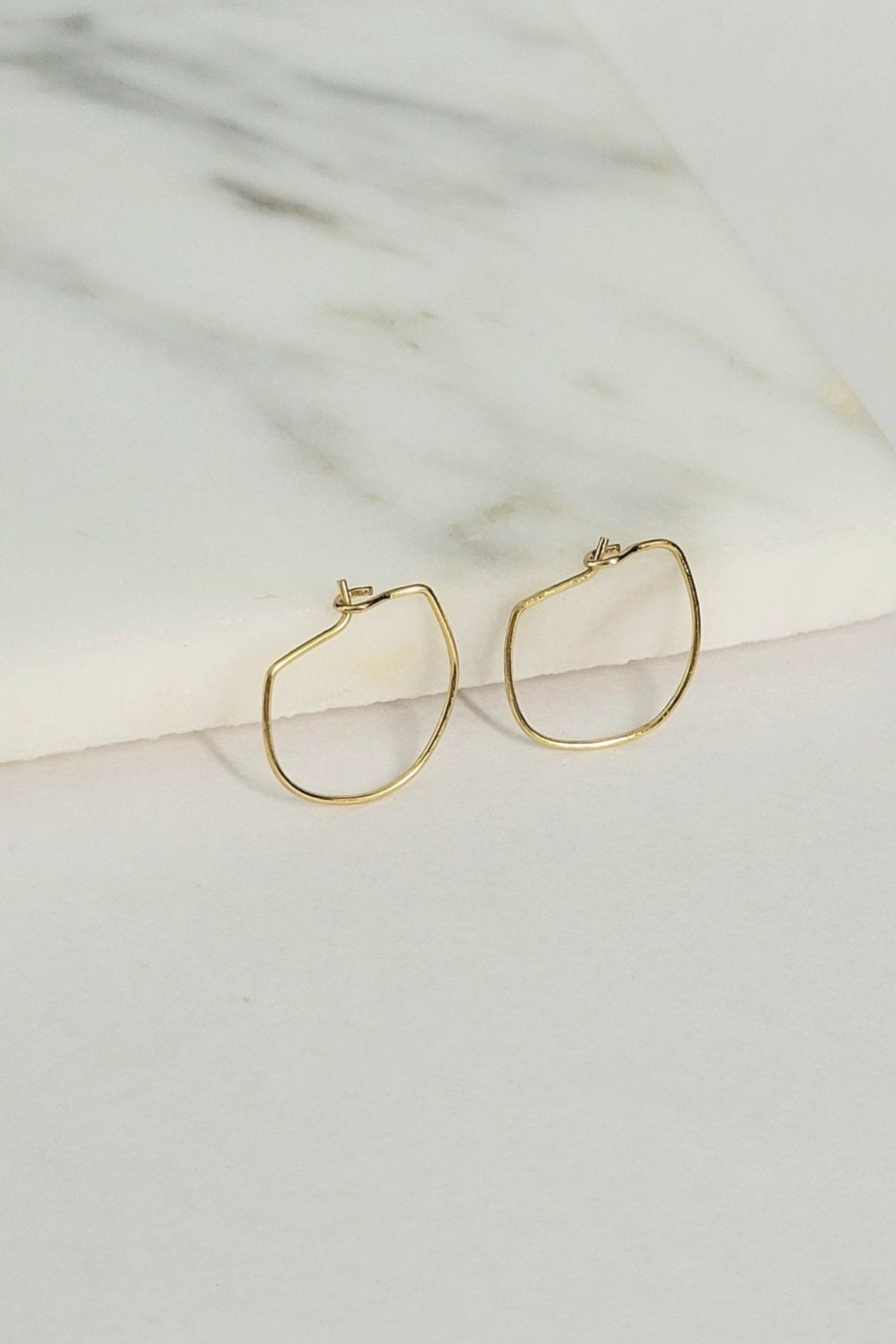 Minimalist Mini Gold Hoops - The Rylee