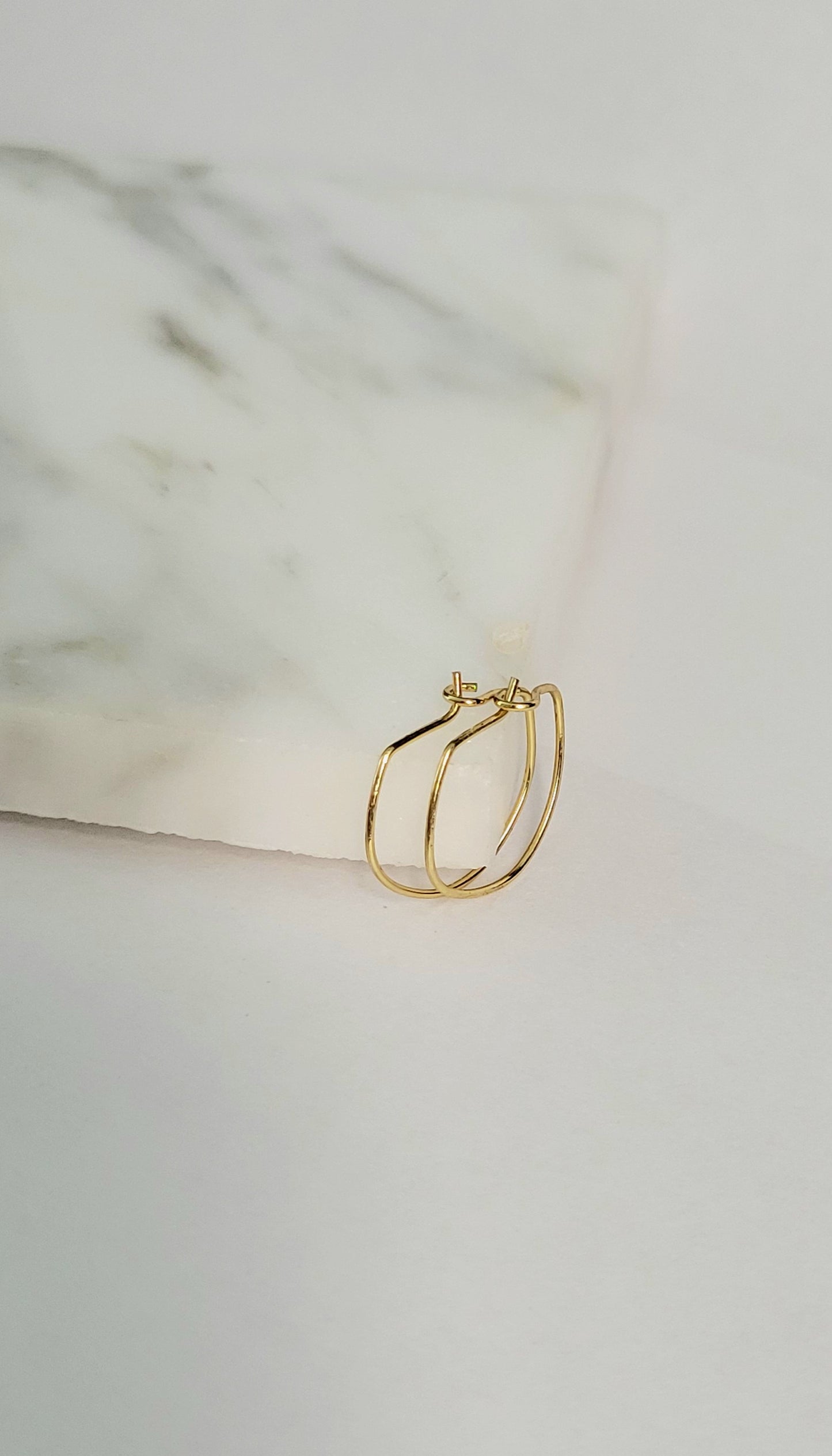 Minimalist Mini Gold Hoops - The Rylee