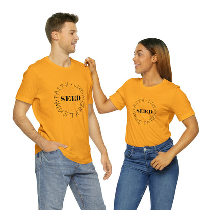 Christian T-Shirt Unisex Short Sleeve Tee Faith Like A Mustard Seed