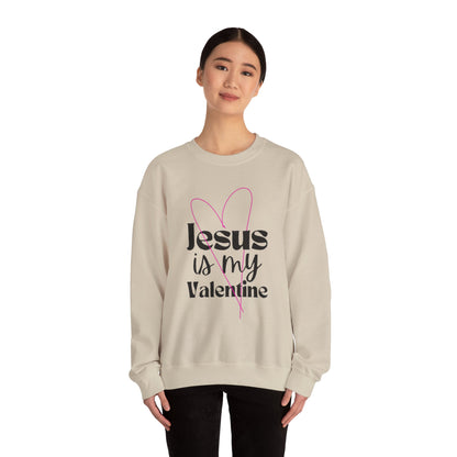 Jesus is My Valentine Unisex Heavy Blend Crewneck Sweatshirt