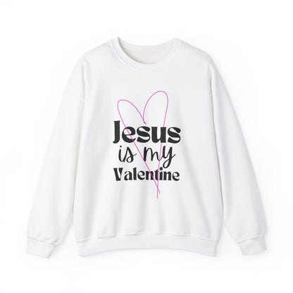 Jesus is My Valentine Unisex Heavy Blend Crewneck Sweatshirt