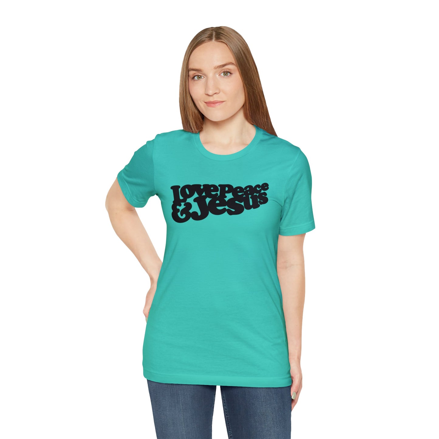 Love Peace Jesus Tee - Christian T-Shirt - Unisex Tee