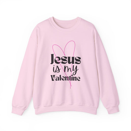 Jesus is My Valentine Unisex Heavy Blend Crewneck Sweatshirt