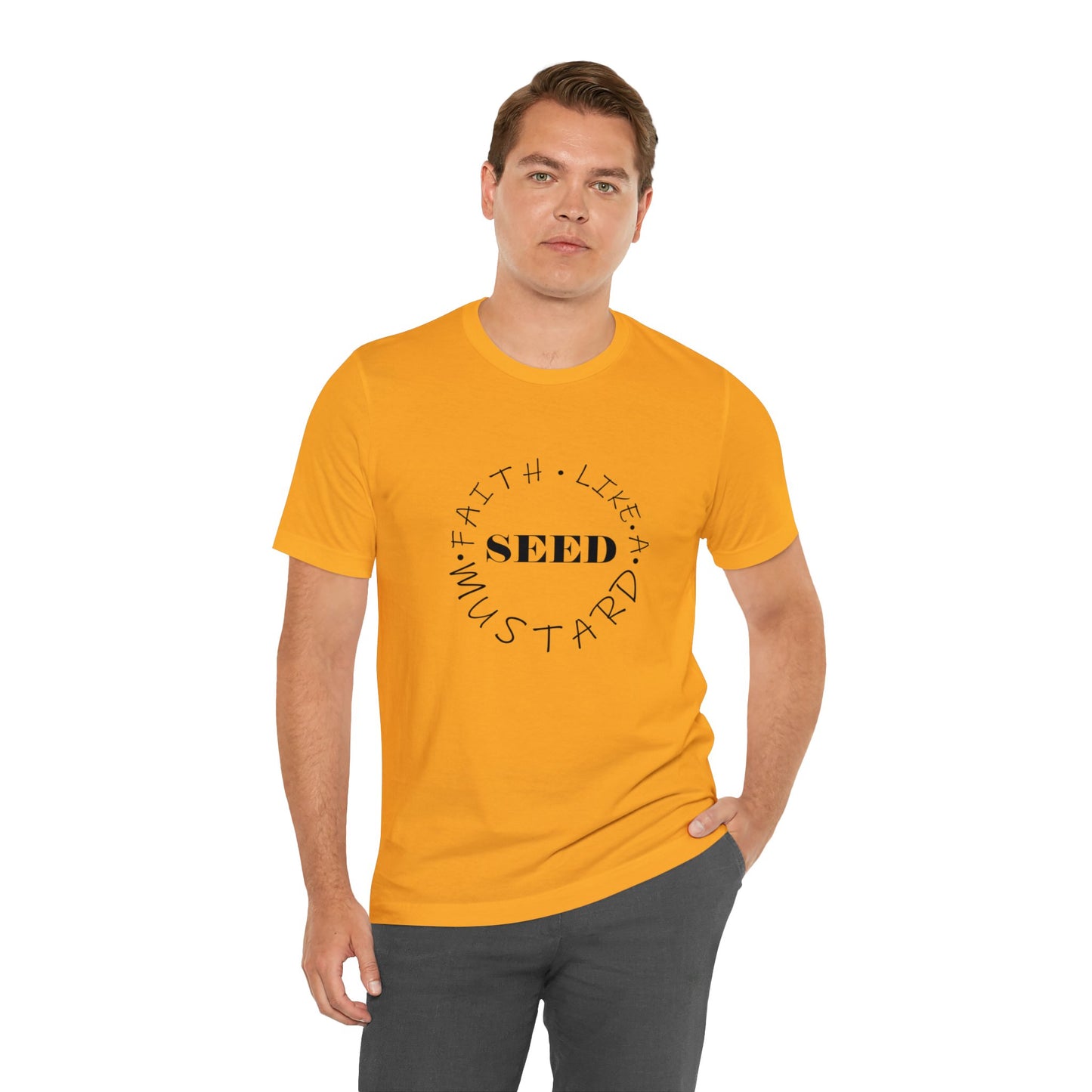 Christian T-Shirt Unisex Short Sleeve Tee Faith Like A Mustard Seed