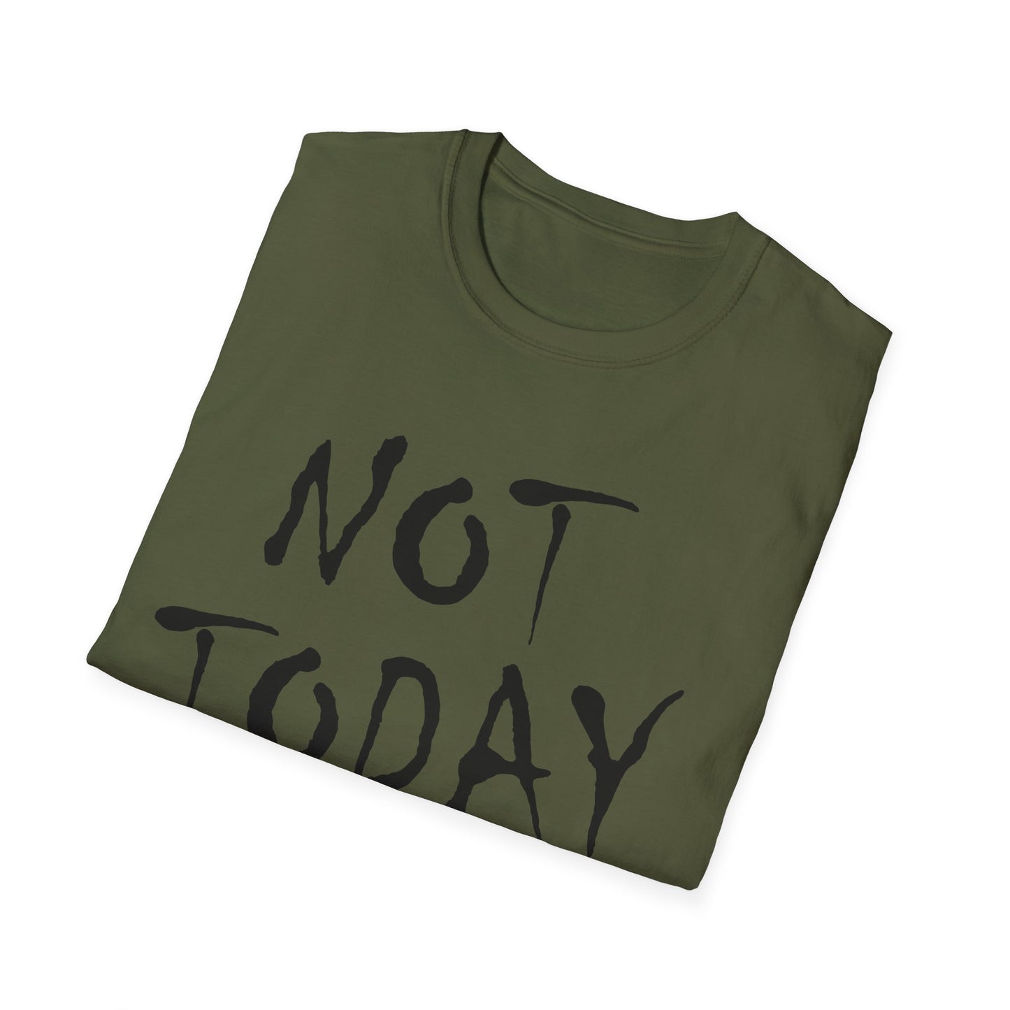 Not Today Satan Christian Tee - Unisex Softstyle T-Shirt