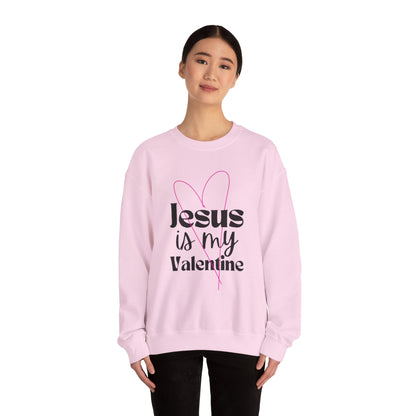 Jesus is My Valentine Unisex Heavy Blend Crewneck Sweatshirt